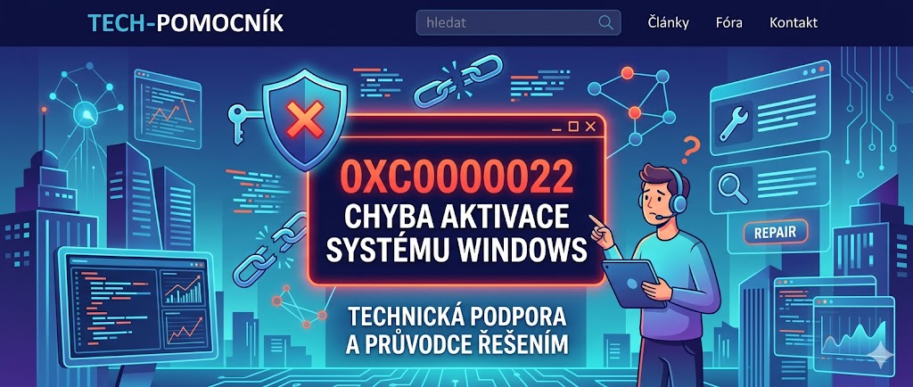 0xc0000022 chyba aktivace systému Windows