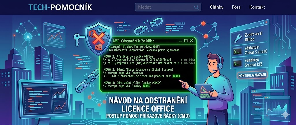 Jak Ověřit a Odstranit Produktový Klíč Microsoft Office přes Příkazový Řádek.