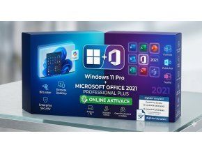Windows 11 Pro +MICROSOFT OFFICE 2021 PROFESSIONAL PLUS ONLINE AKTIVACE