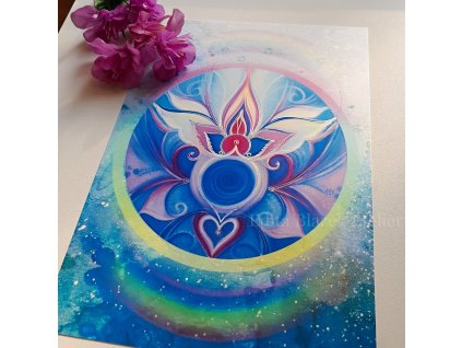 Tisk A4 - Mandala - Odvaha a pravdivost