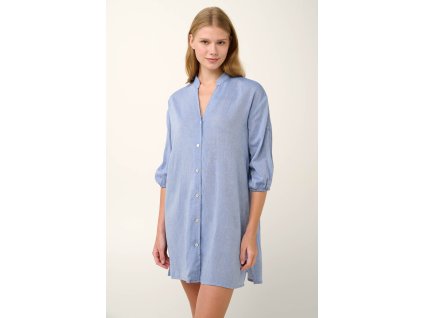 Šaty, košile na knoflíky s výstřihem Vamp 22882