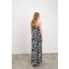 Luxusní dlouhé viskózové šaty na ramínka Vamp 16463