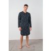 Pánská noční košile Vamp 17632 potisk šachy