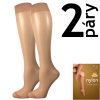 NYLON kneesocks beige 2 znamka