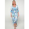 Dámské letní šaty s rukávem modré Vamp 20417