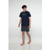 Pyžamo modré s krátkými rukávy Vamp 20661