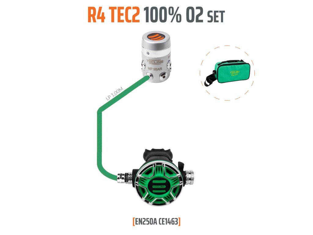 Regulátor R4 TEC2 100% O2 stage set