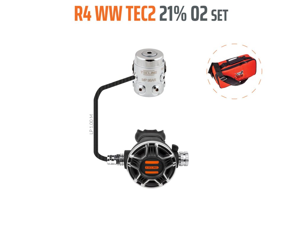 Regulátor R4 WW TEC2 21% O2 G5/8, stage set