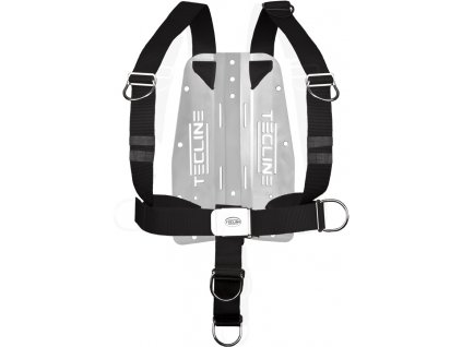 Postroj DIR (standard D-ringy, cinch adapter) + backplate