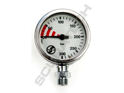 Manometr S-Tech 300 bar, 52 mm, chrom