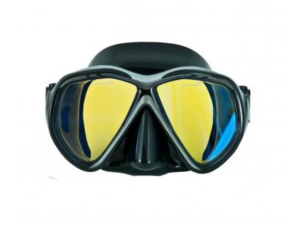 Maska Tiara II (žlutá anti-fog skla, černostříbrný rámeček)
