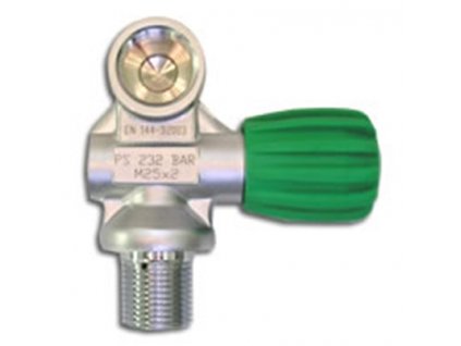 Ventil na mono láhev Nitrox/O2 (závit DIN G5/8´)_levý