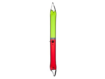 Polouzavřená bójka Dual- 20/166 cm , vypouštěcí ventil - oranžová/žlutá
