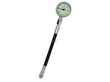 Manometr 52 mm, O2, 300 bar, 15 cm HP hadice, bez krytky