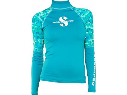 Lycrové triko Scubapro RASH GUARD CARIBBEAN UPF50, dlouhý rukáv - dámské