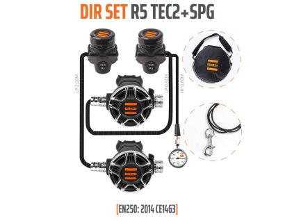 Regulátor R5 TEC2 DIR SET s manometrem EN250:2014
