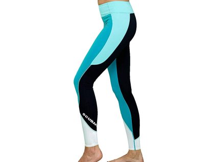 Lycrové legíny T-FLEX tyrkysové dámské