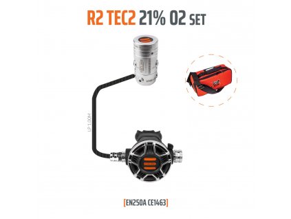 Regulátor R2 TEC2 21% O2 G5/8, stage set