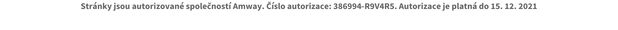 Číslo autorizace