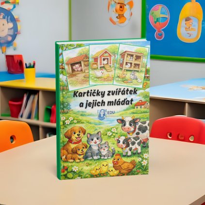Kartičky zvířátek a jejich mláďat