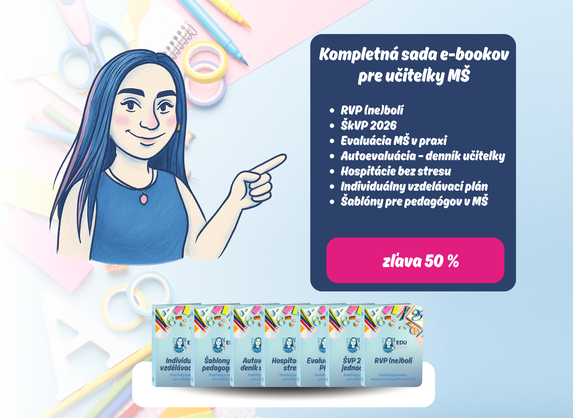 Kompletní sada e-booků pro učitelky MŠ