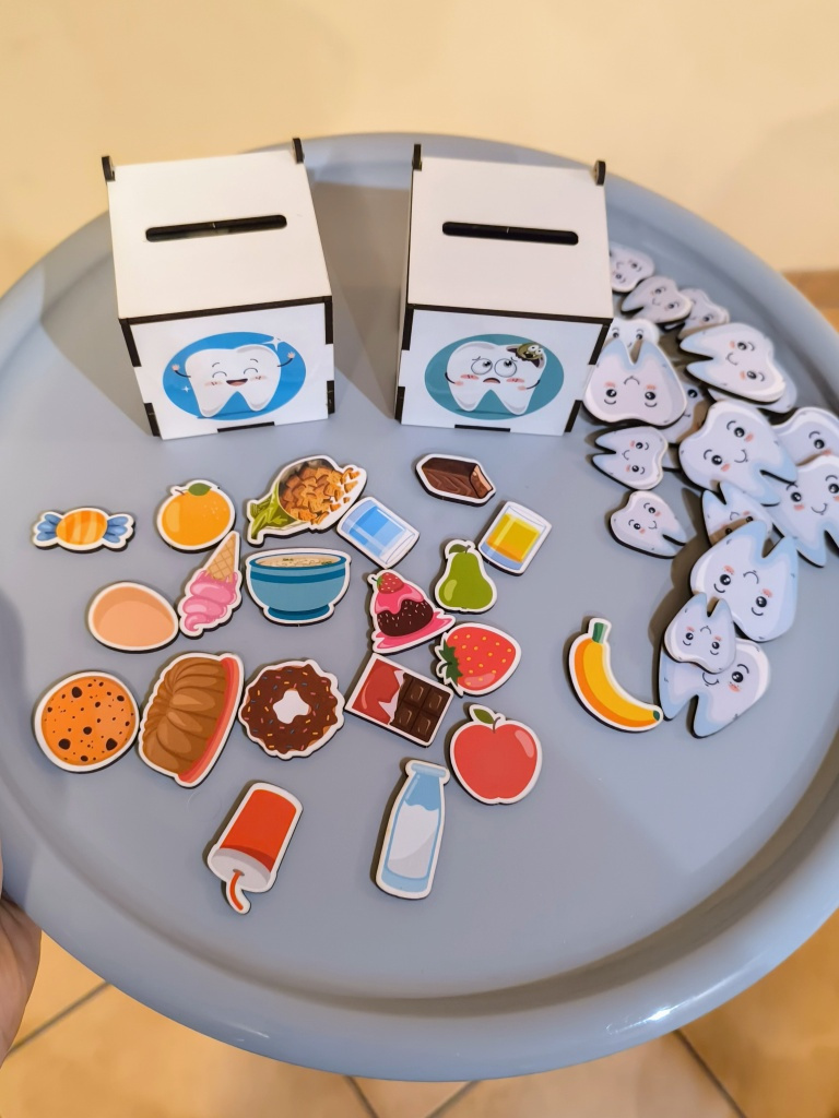 Třídící krabičky Zoubky - co prospívá a škodí