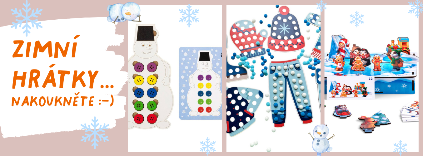 Vánoční zimní hry pro děti aktivity