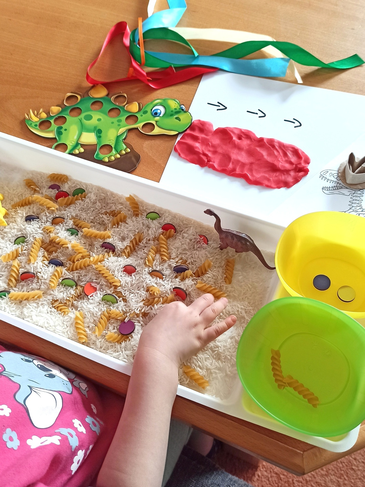 sensory-play-smyslové-hraní-inspirace-Dinosauři-5
