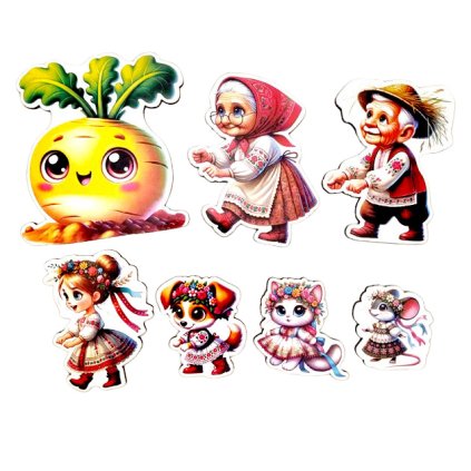 Figurky sada pohádka řepa, povídání, aktivity 0