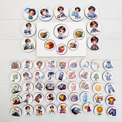 D02120 Povídačky kluk logopedie první slovesa dějeslova skládání vět