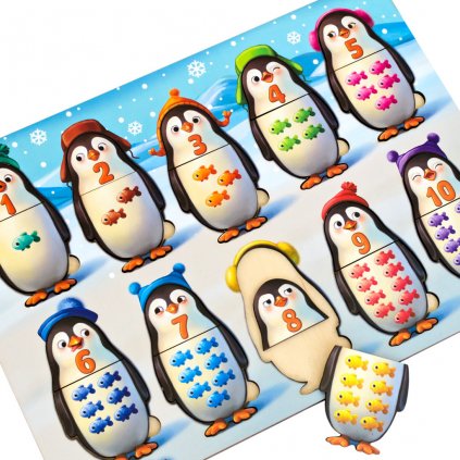 PSD164 drevene puzzle pocitani tucnacci eduhry UBEE 0