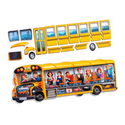 PSD270 Autobus tvarové puzzle vícevrstvé XXL 5 let 50 dílků