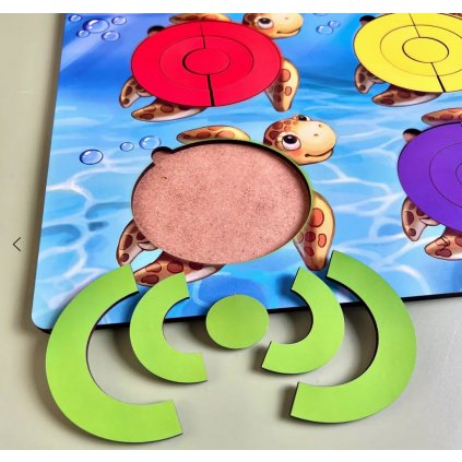 PSD138 Tvarova skladacka Zelvicky drevene puzzle eduhry 2