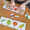 Puzzle dřevěné hlavolam Zelenina čtverce Nikitina Montessori 7