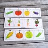Puzzle dřevěné hlavolam Zelenina čtverce Nikitina Montessori 0