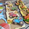 PSF068 Prvni vkladacka puzzle drevena Traktory podle velikosti eduhry UBEE 4