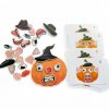 Dřevěná hra Dýně Halloween emoce poskládej obličej aktivity