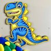 Tvarova drevena vkladacka Dinosaurus