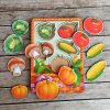 PSF043 Zelenina 2 trivrstva vkladacka puzzle velikosti montessori eduhry 1