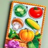 PSF043 Zelenina 2 trivrstva vkladacka puzzle velikosti montessori eduhry 4