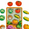 PSF043 Zelenina 2 trivrstva vkladacka puzzle velikosti montessori eduhry 3