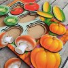 PSF043 Zelenina 2 trivrstva vkladacka puzzle velikosti montessori eduhry 0