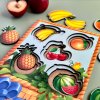 PSF044 Ovoce 1 trivrstva vkladacka puzzle velikosti montessori eduhry 4