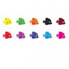 Rybky barevné sada 10 ks počítací materiál figurky