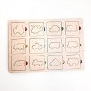 D01351 Vkládačka výseky Dopravní prostředky hmatové puzzle 3