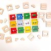 Vkládačka výseky Dopravní prostředky hmatové puzzle stíny