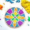 Vysypavaci tacek Sensory play smyslové hraní podložka Mandala 2