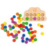 Mráček dřevěná hra pro děti _Montessori vkládačka barevná kolečka