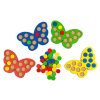 Motýlci sada 6 ks barevná kolečka vkládačka hra