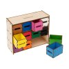 Třídící vhazovací kostka - komoda s šublíky